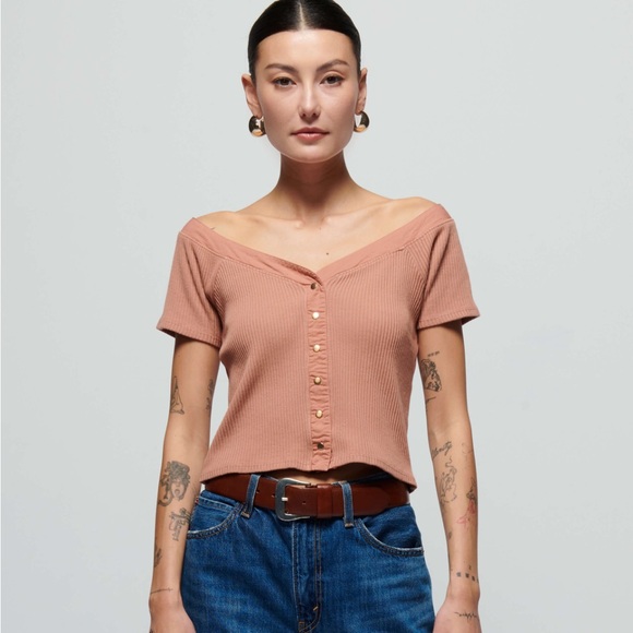 Nation Los Angeles 100% cotton Alessia top - Picture 4 of 5